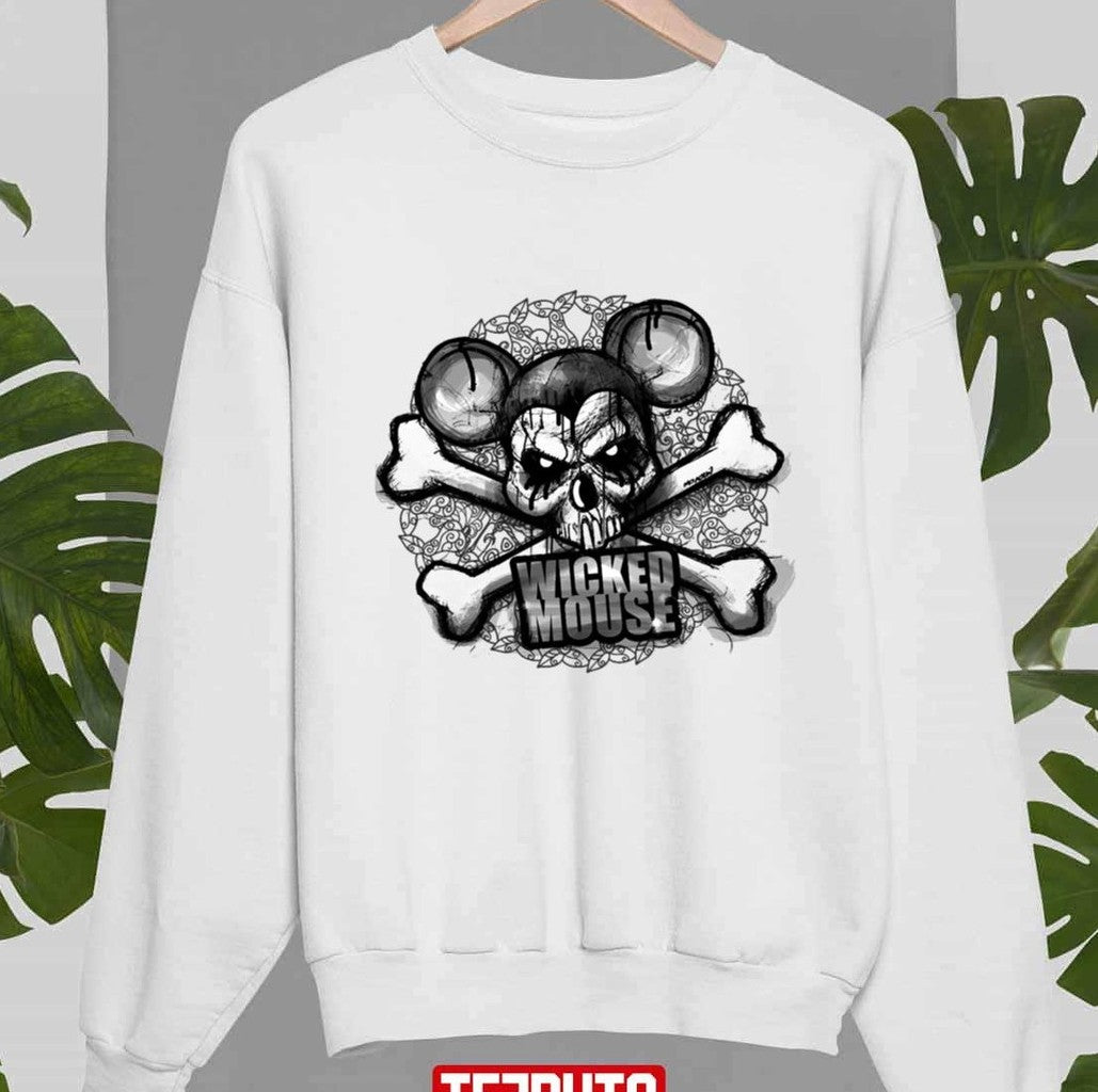 Music Retro Wicked Mouse Cool Graphic Halloween Unisex Sweatshirt