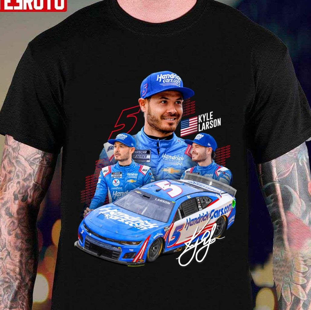 New Kyle Larson Next Gen 2022 Collage Unisex Hoodie