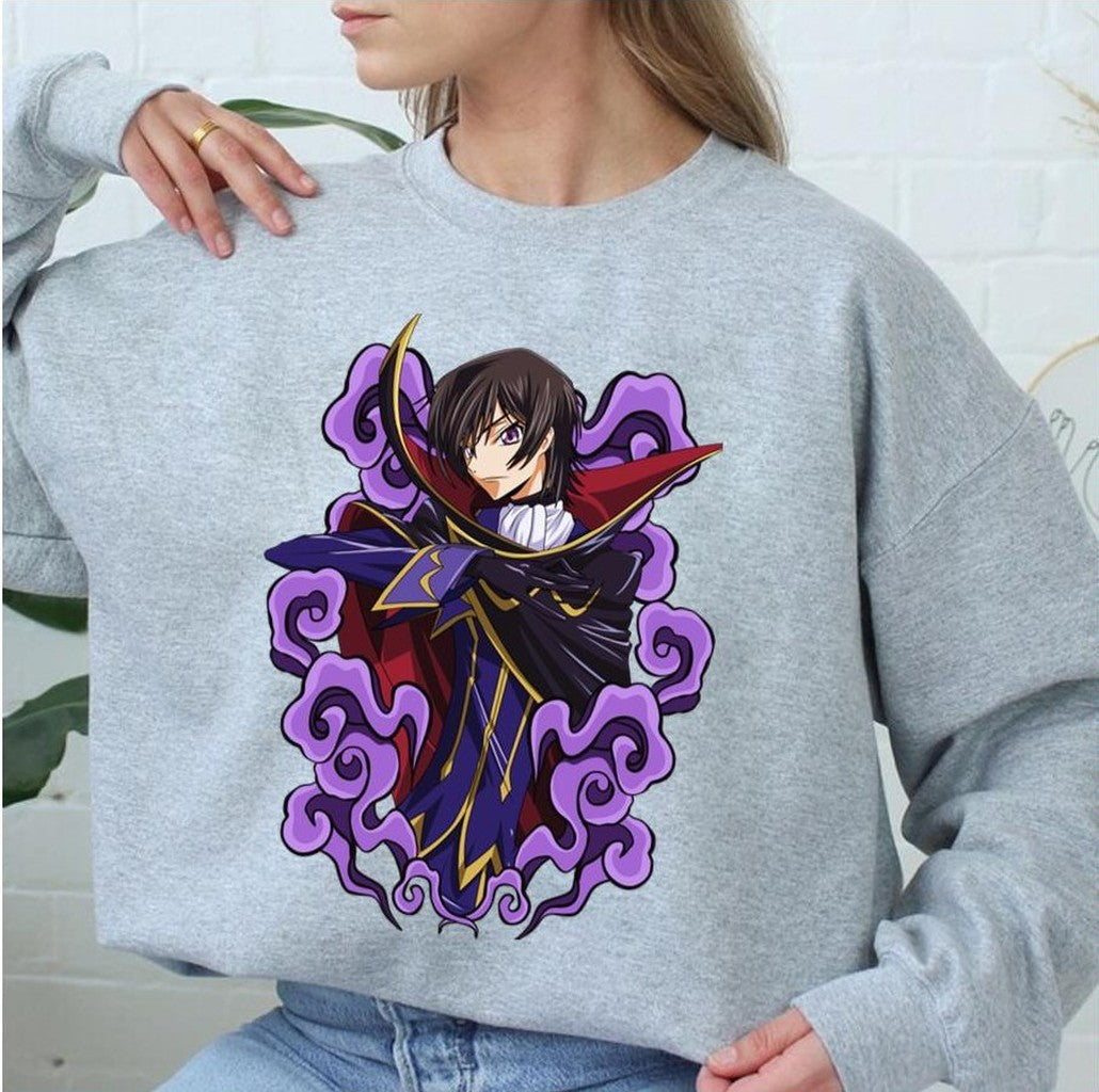 Purple Smoke Code Geass Anime Lelouch Lamperouge Unisex Sweatshirt