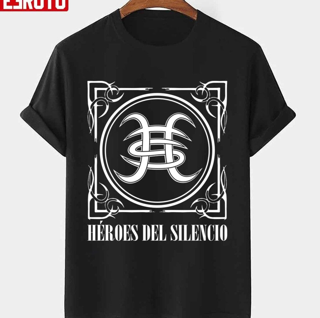 Rock Heroes Del Silencio Logo Unisex T-Shirt