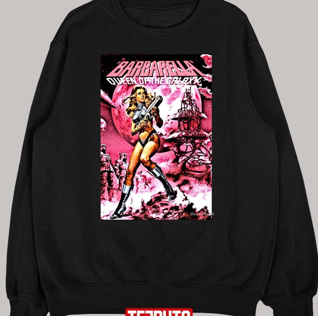 Pink Barbarella Jane Fonda Queen Of The Galaxy Unisex T-Shirt