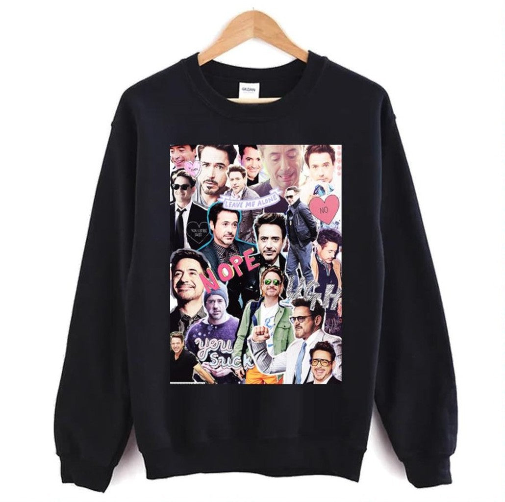 Robert Downey Jr Fangirl Edit Tumblr Collage Marvel Unisex T-Shirt