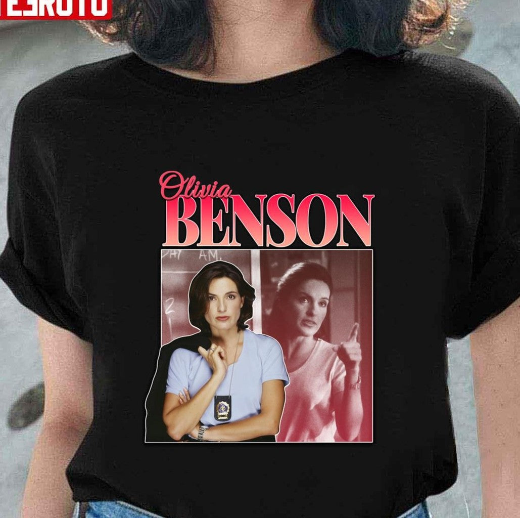 Olivia Benson 90s Inspired Vintage Law & Order Design Unisex T-shirt