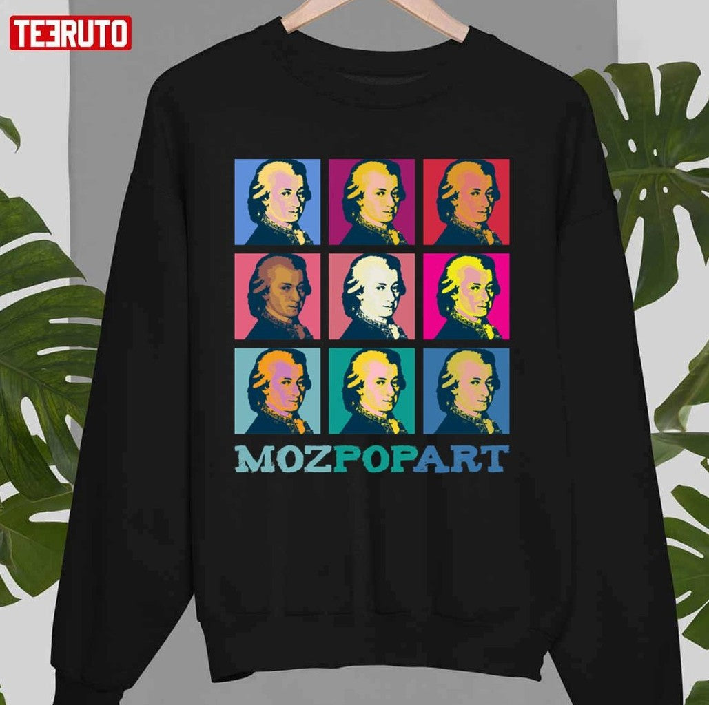 Moz Pop Art Mozart Retro Vintage Unisex T-Shirt