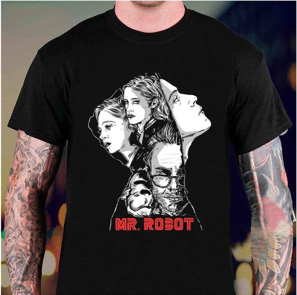 Mr Robot Balck And White Art Unisex Hoodie