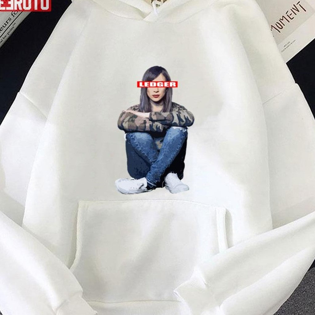 Sitting Girl Jen Leger Drummer Skillet Design Unisex Hoodie