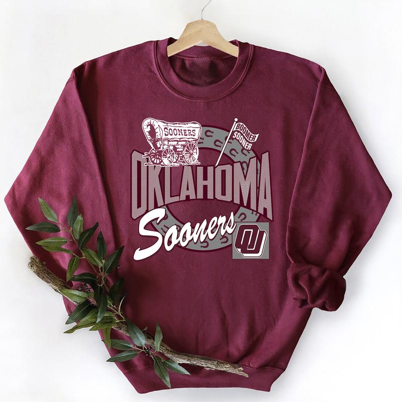 25. Oklahoma Sooners Vintage NCAA Sportswear, Hoodie, Cotton Sweatshirt, Classic University Team Apparel Men’s Gift