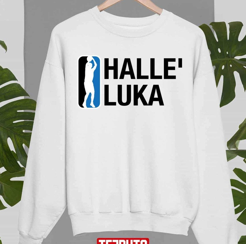 Nba Logo Inspired Halleluka Luka Doncic Dallas Basketball Mavericks Unisex Sweatshirt