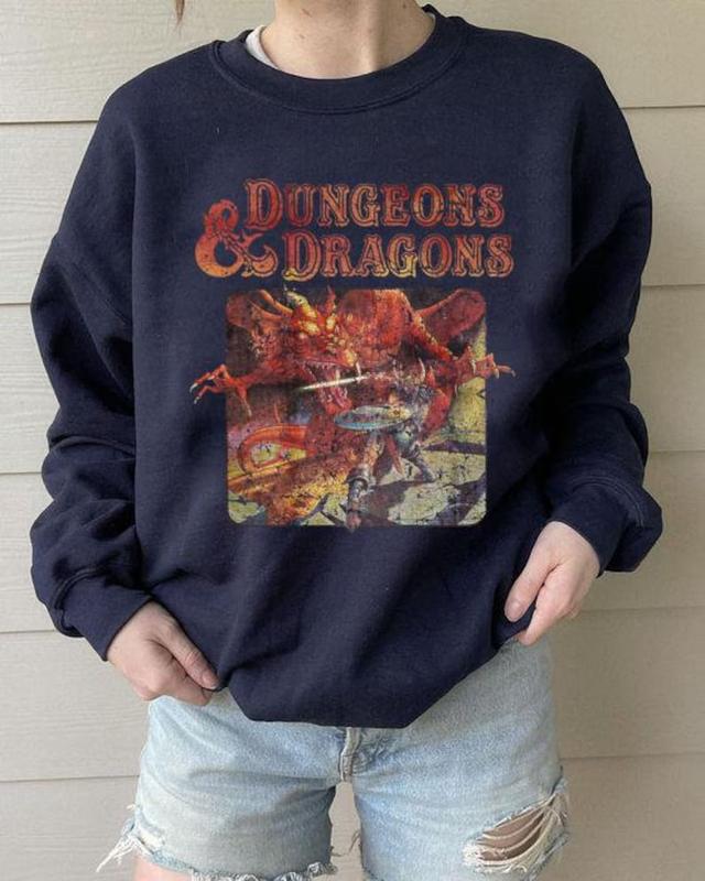 Vintage Dungeons and Dragons Inpsired Tee, Dungeons & Dragons 1974 Inspired Tee, DnD Shirt, Dungeon Master Sweatshirt