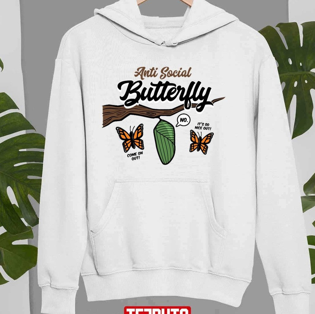 Anti Social Butterfly Unisex Sweatshirt