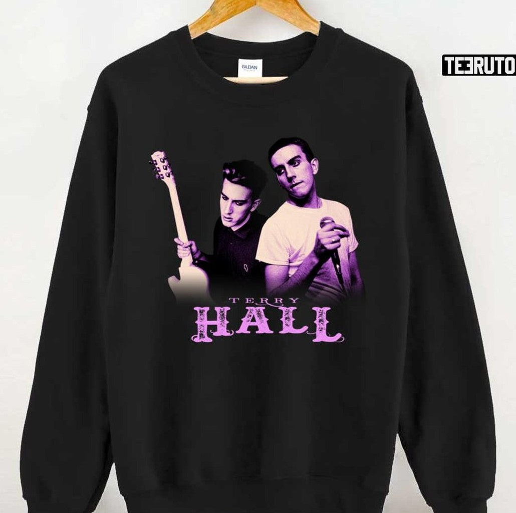 Terry Hall Black & Purple Art The Specials Band Unisex T-Shirt