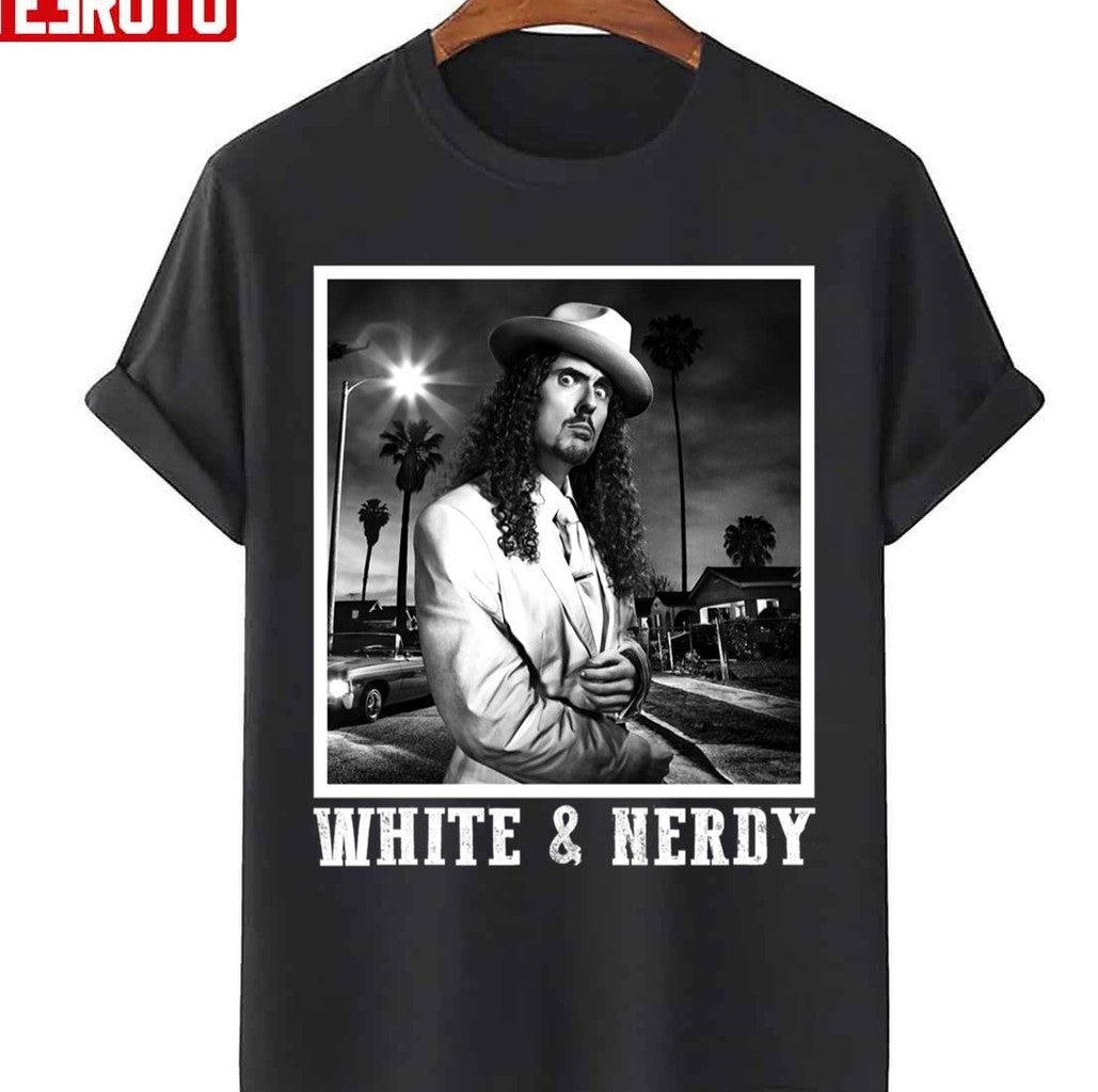 Rock Art Al Yanlovic White & Nerdy Weird Al Yankovic Unisex Sweatshirt