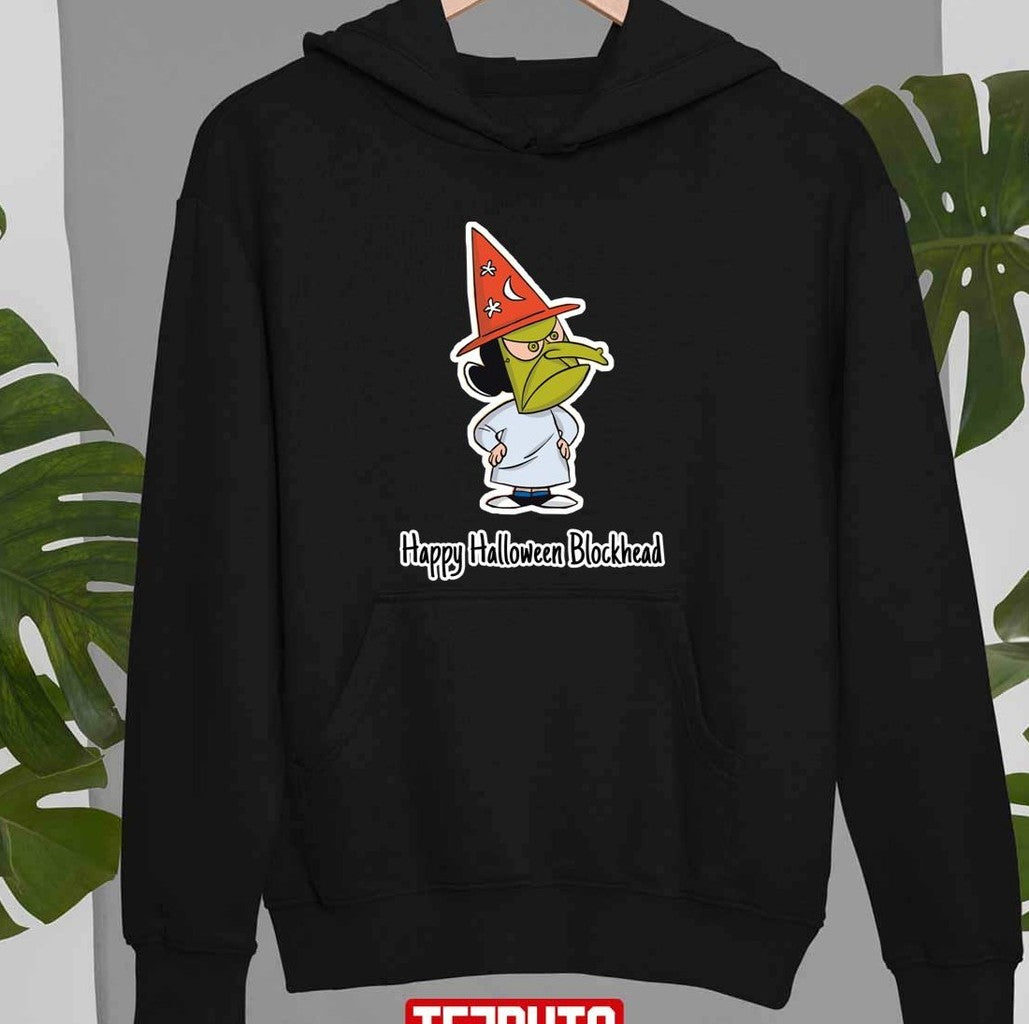Queen Of Halloween Happy Halloween Blockhead Unisex Sweatshirt