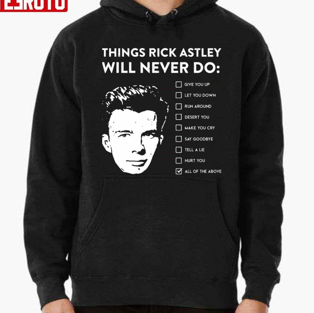 Music Retro Things Rick Astley Will Never Do Halloween Unisex T-Shirt