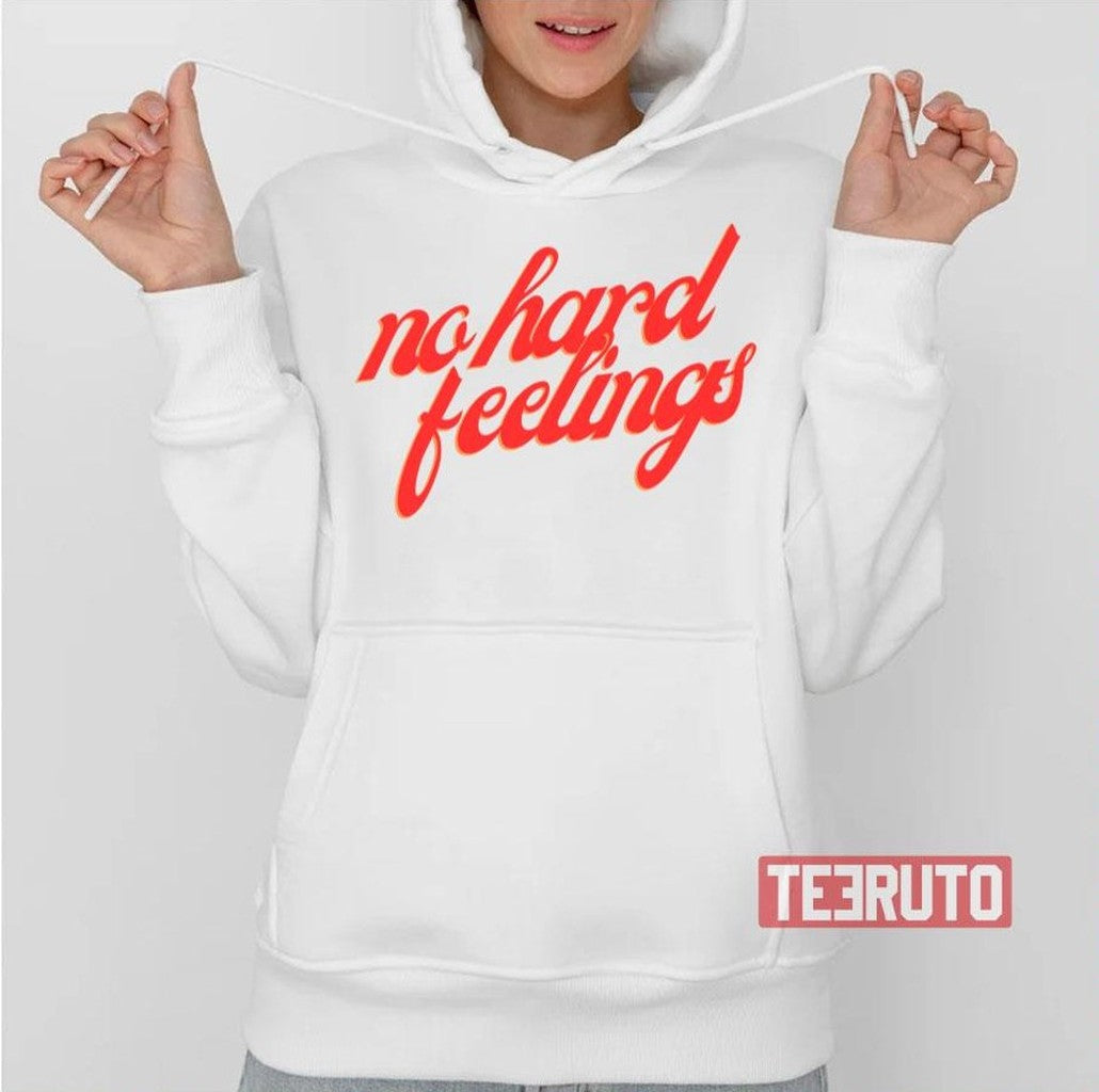 No Hard Feelings Red Text Unisex T-Shirt