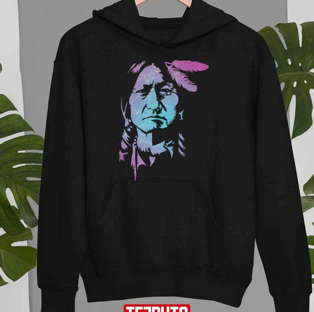 Native American Indian Warrior Chief Sitting Bull Unisex T-Shirt