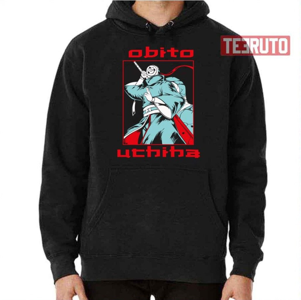 Obito Uchiha Red Text Art Naruto Shippuden Unisex T-Shirt
