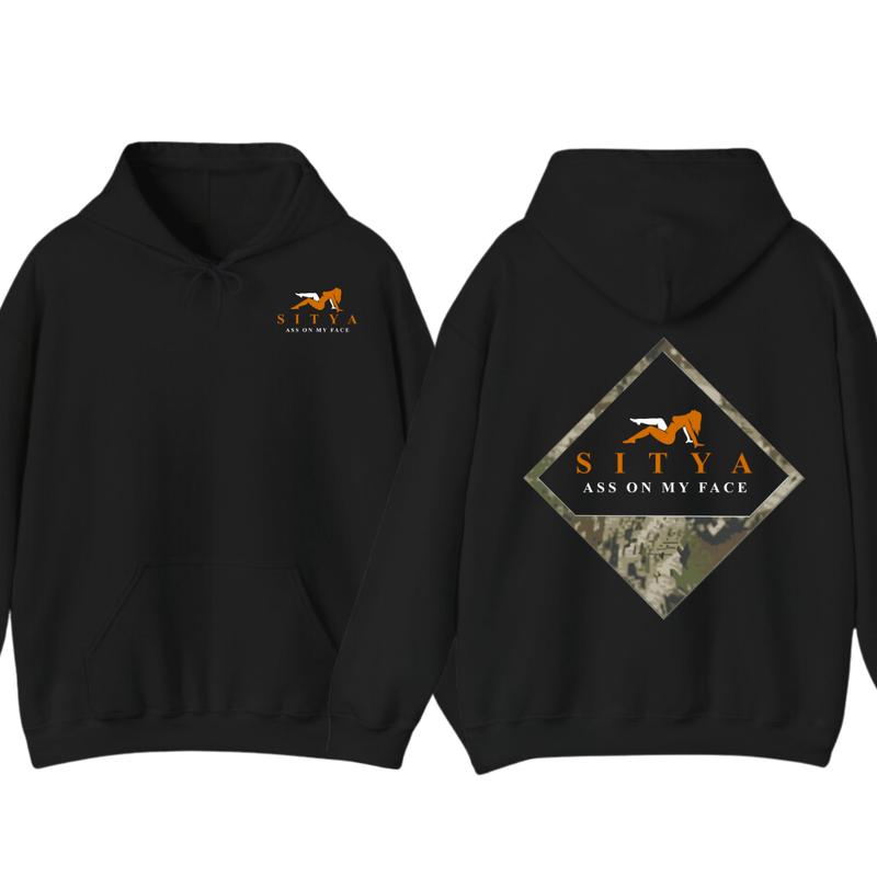 Sit On My Face Funny 2-Sided Hoodie, SITYA Graphic Design, for Men And Women