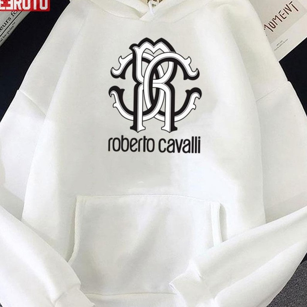 Sepanjang Roberto Cavalli Bersama Relaxed Logo Fit Unisex Sweatshirt