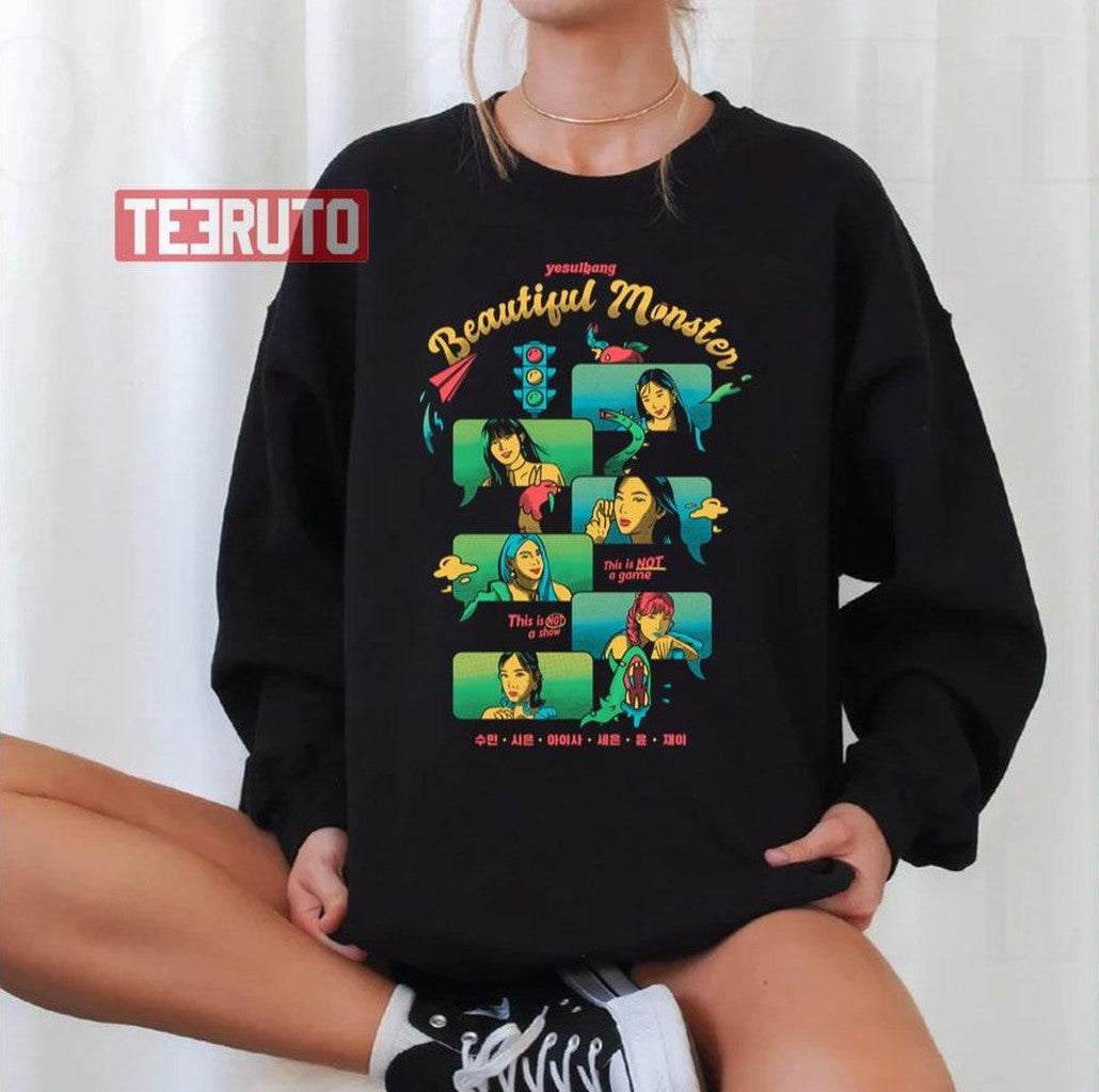 Beautiful Monster Inspired Retro Premium Stayc Band Unisex Sweatshirt