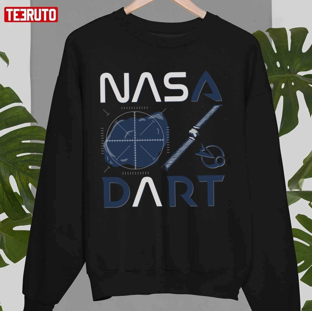 Navy Art Nasa Dart Double Asteroid Redirection Test Unisex T-shirt