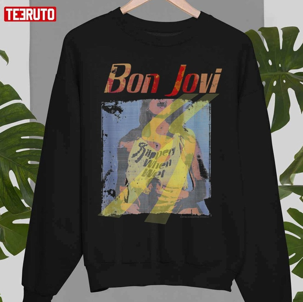 Slippery When Wet Girl Bon Jovi Unisex T-Shirt