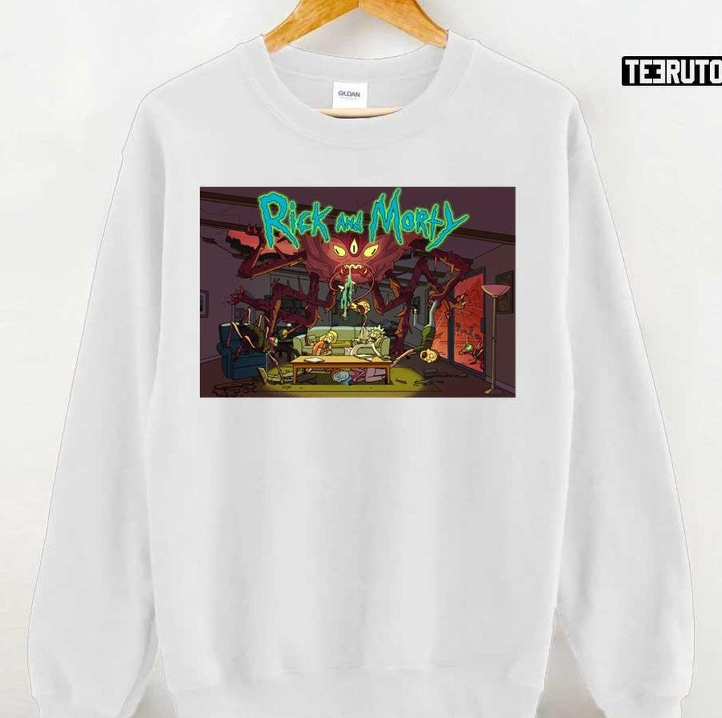 Monster Rick And Morty Artwork Unisex Hoodie