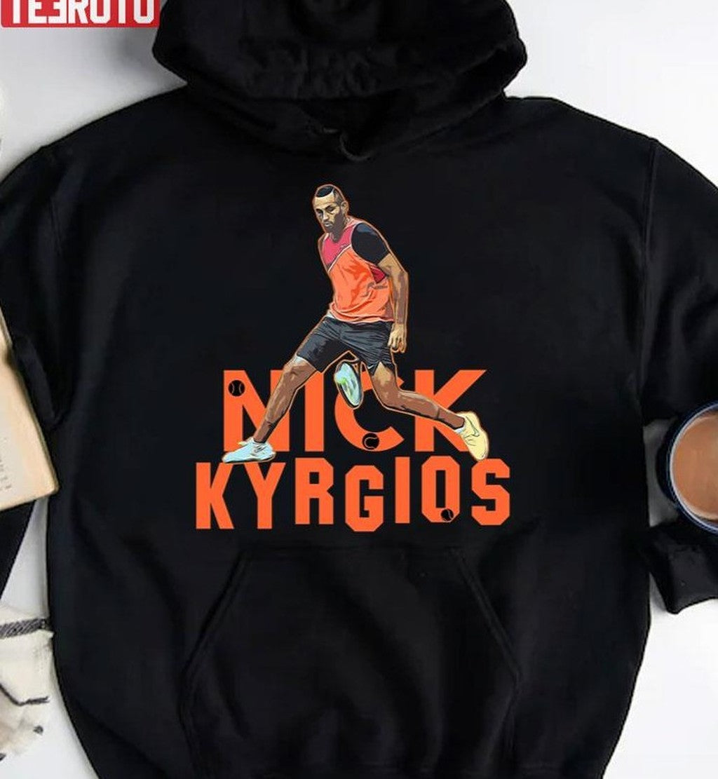 Nick Kyrgios Yellow Design Tennis Pro Unisex Hoodie