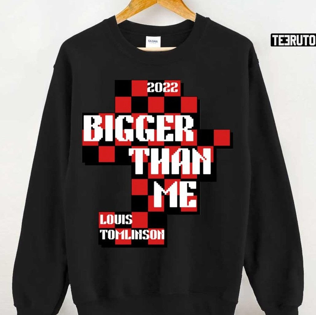 Bigger Than Me Louis Tomlinson 2022 Red Black Unisex T-shirt