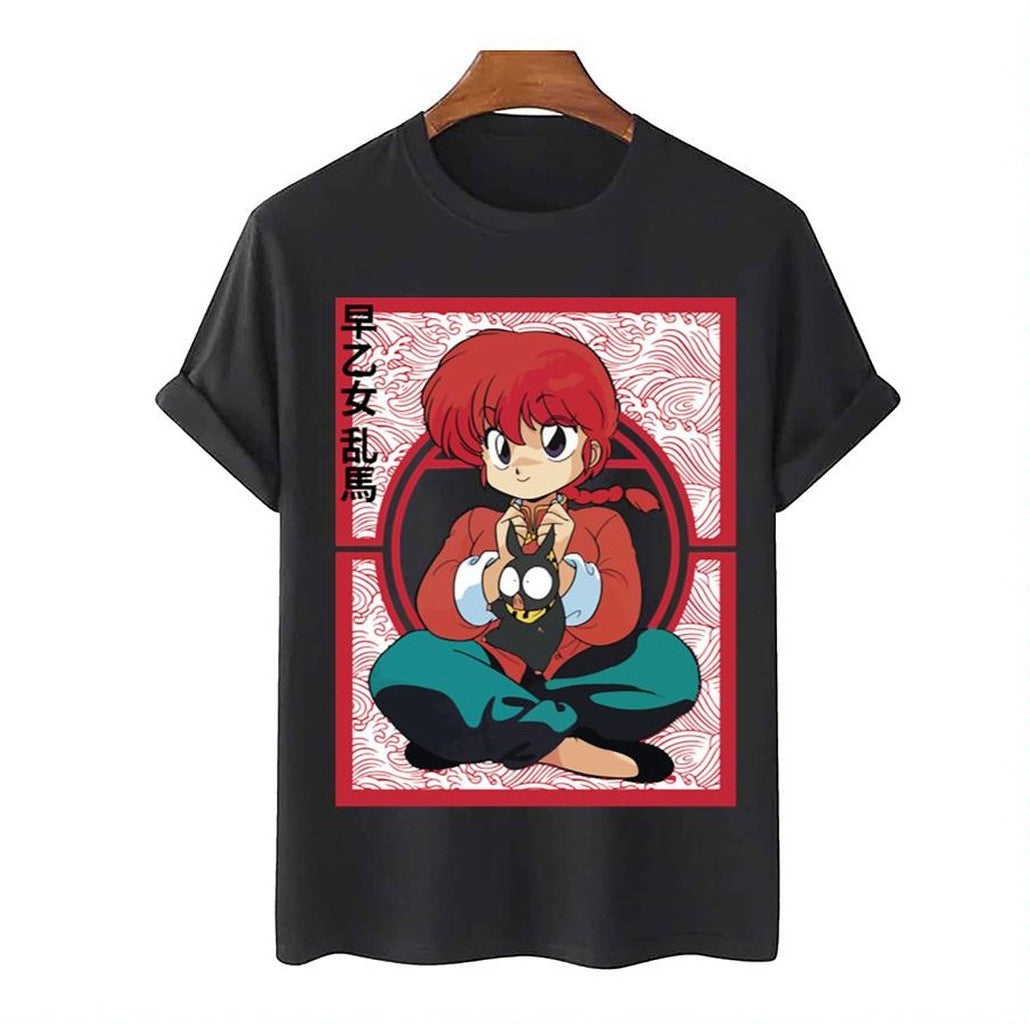 P Chan Cute Pig Ranma Red Unisex T-Shirt