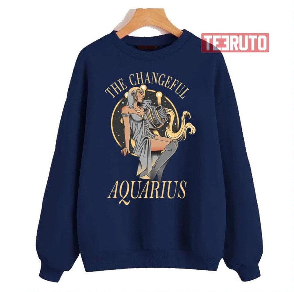 Queen Aquarius Zodiac Sign Unisex Sweatshirt