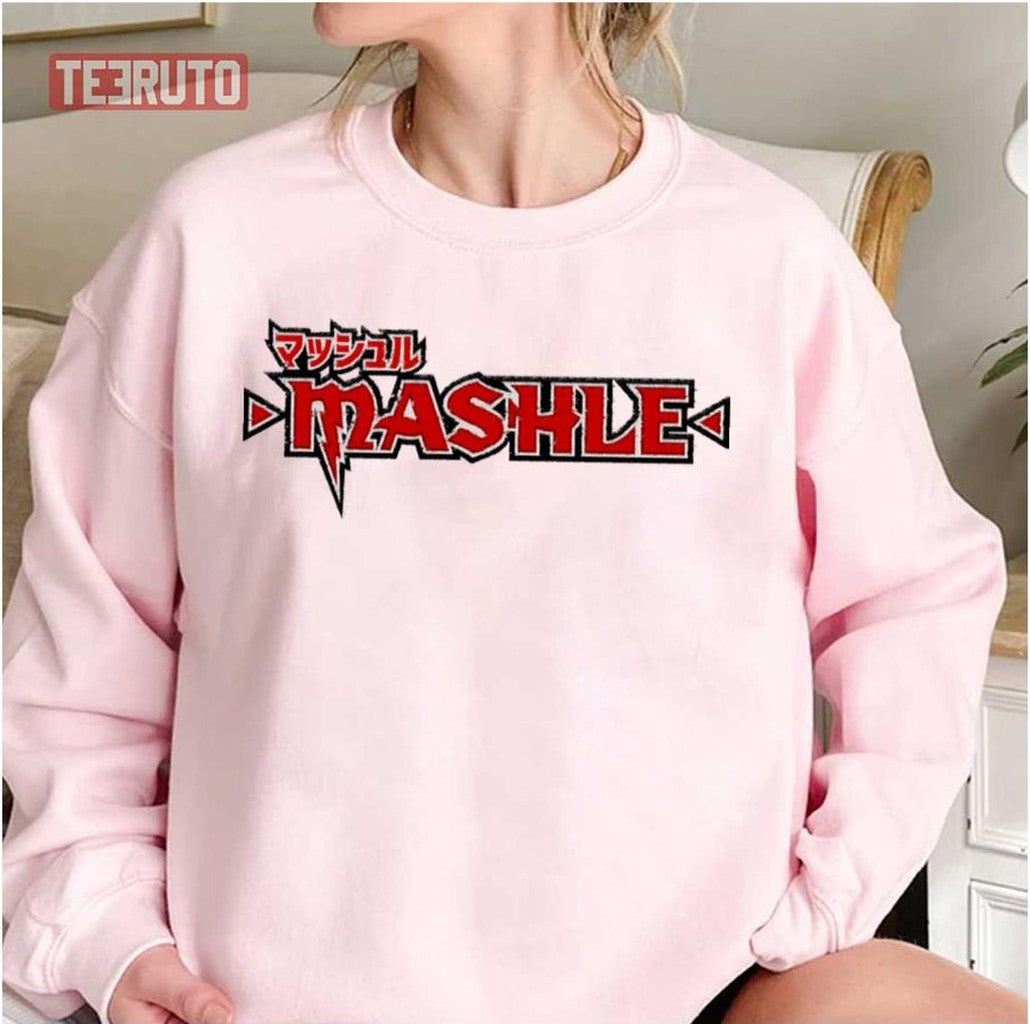 Red Text Mashle Logo Mashle Magic And Muscles Unisex T-Shirt