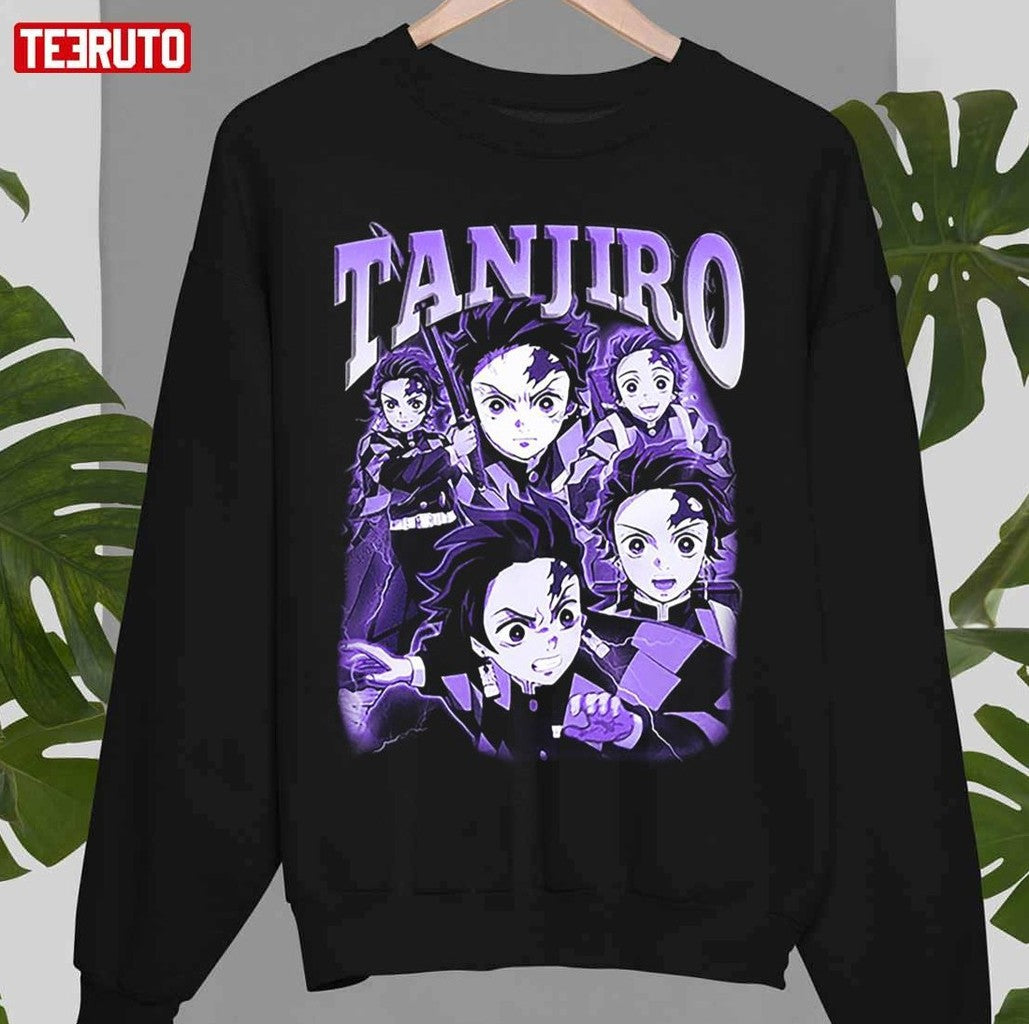 Tanjiro Purple Art Demon Slayer Kimetsu No Yaiba Unisex Sweatshirt