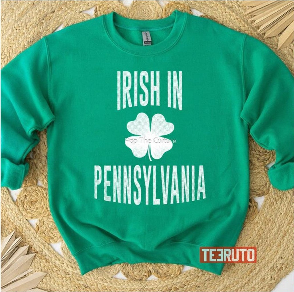 Pennsylvania Shamrock Pa Irish St Patrick's Day Unisex Sweatshirt