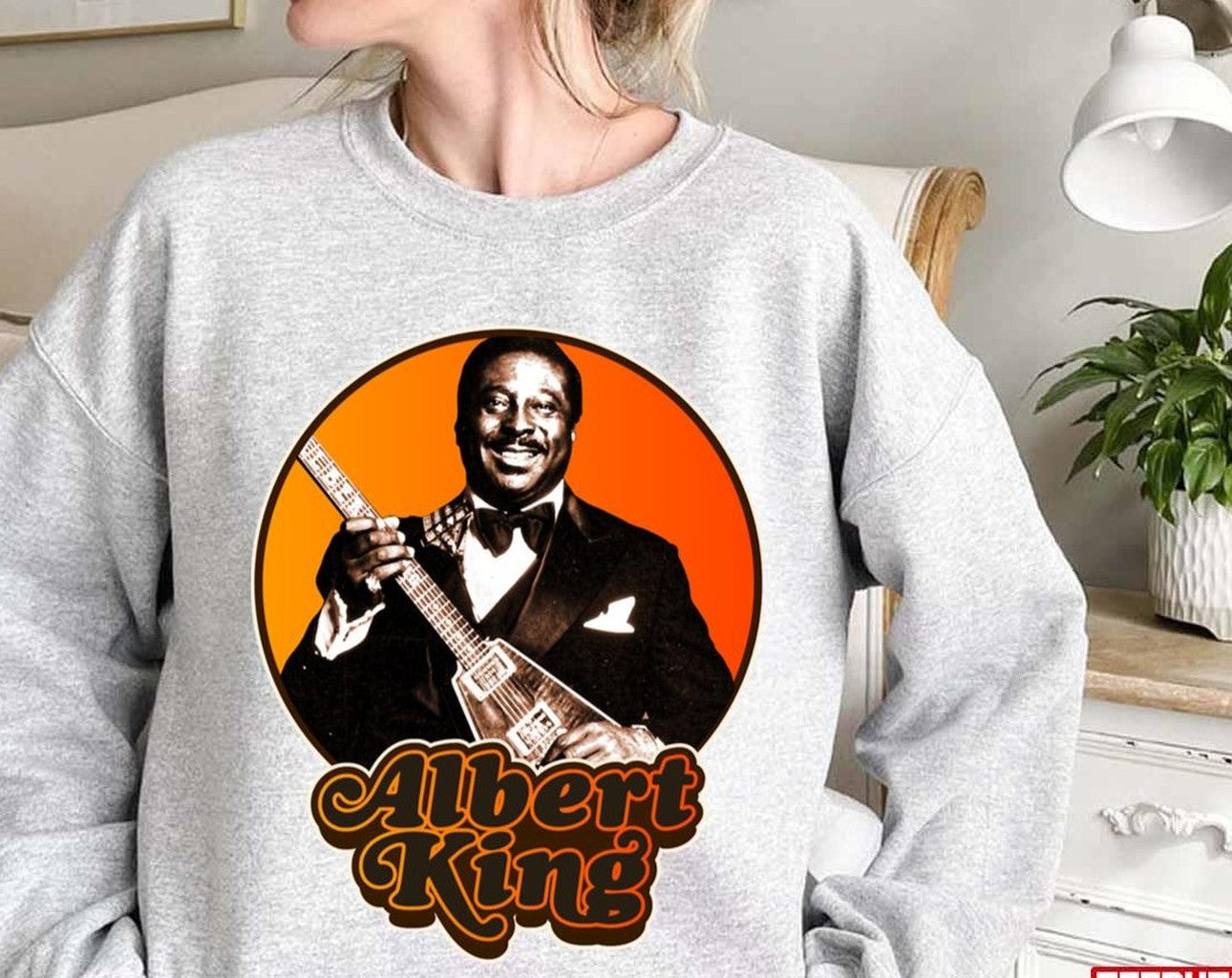 Music Retro Retro Albert King Tribute Cool Graphic Gift Unisex Sweatshirt