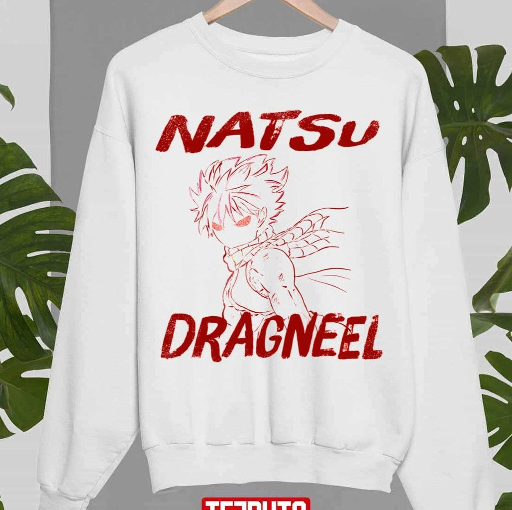 Red Text Fairy Tail Natsu Dragneel Unisex Sweatshirt