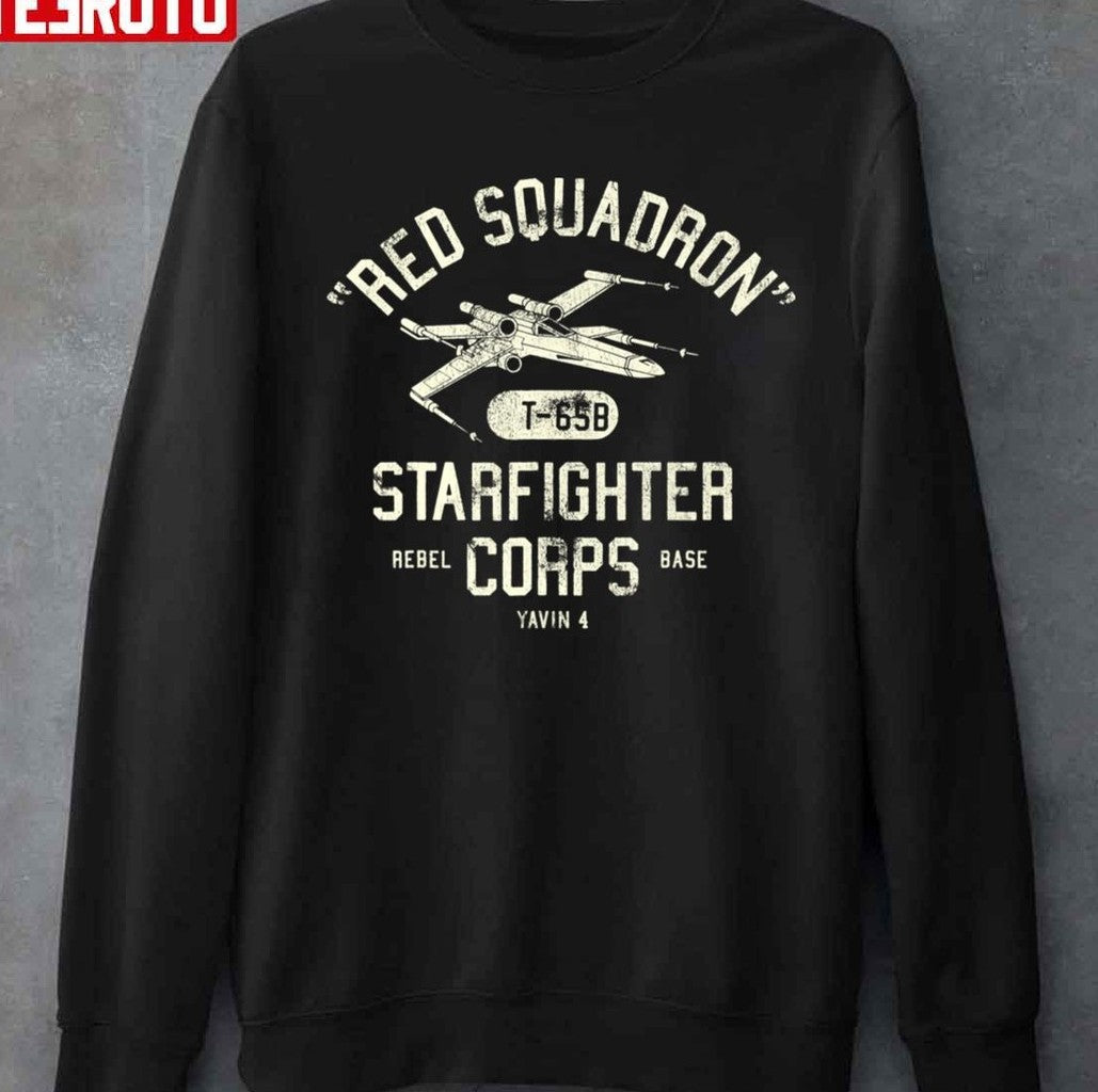 Stars Wing Red Squadron Starfighter Unisex T-shirt