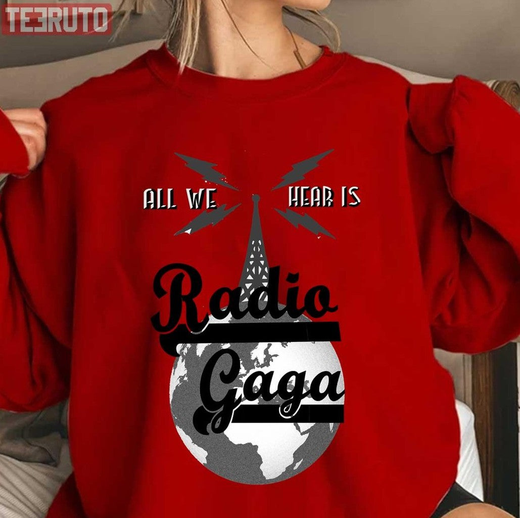 Around The World Radio Gaga Queen Band Unisex T-shirt