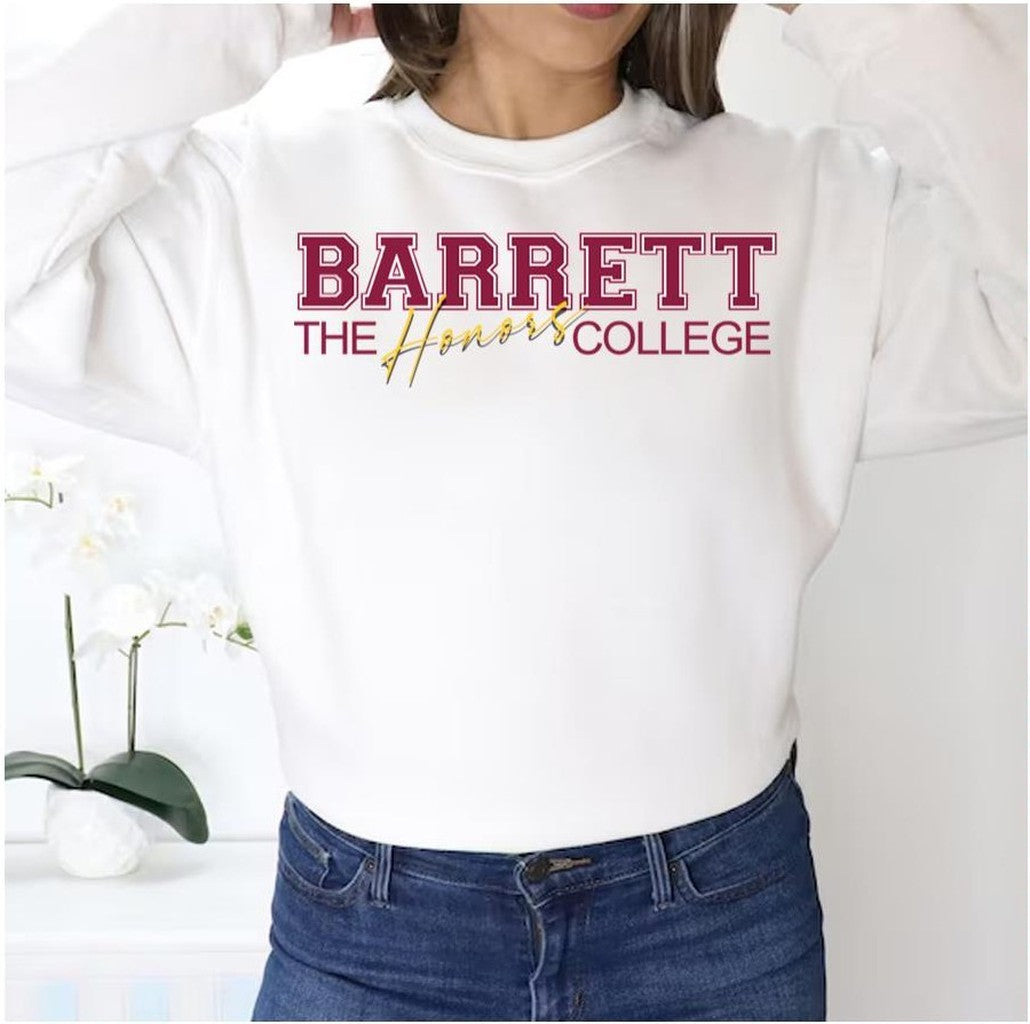 Barrett Honors College Red Logo Unisex Sweatshirt