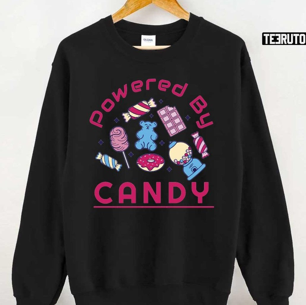 Powered By Candy Halloween Unisex T-Shirt