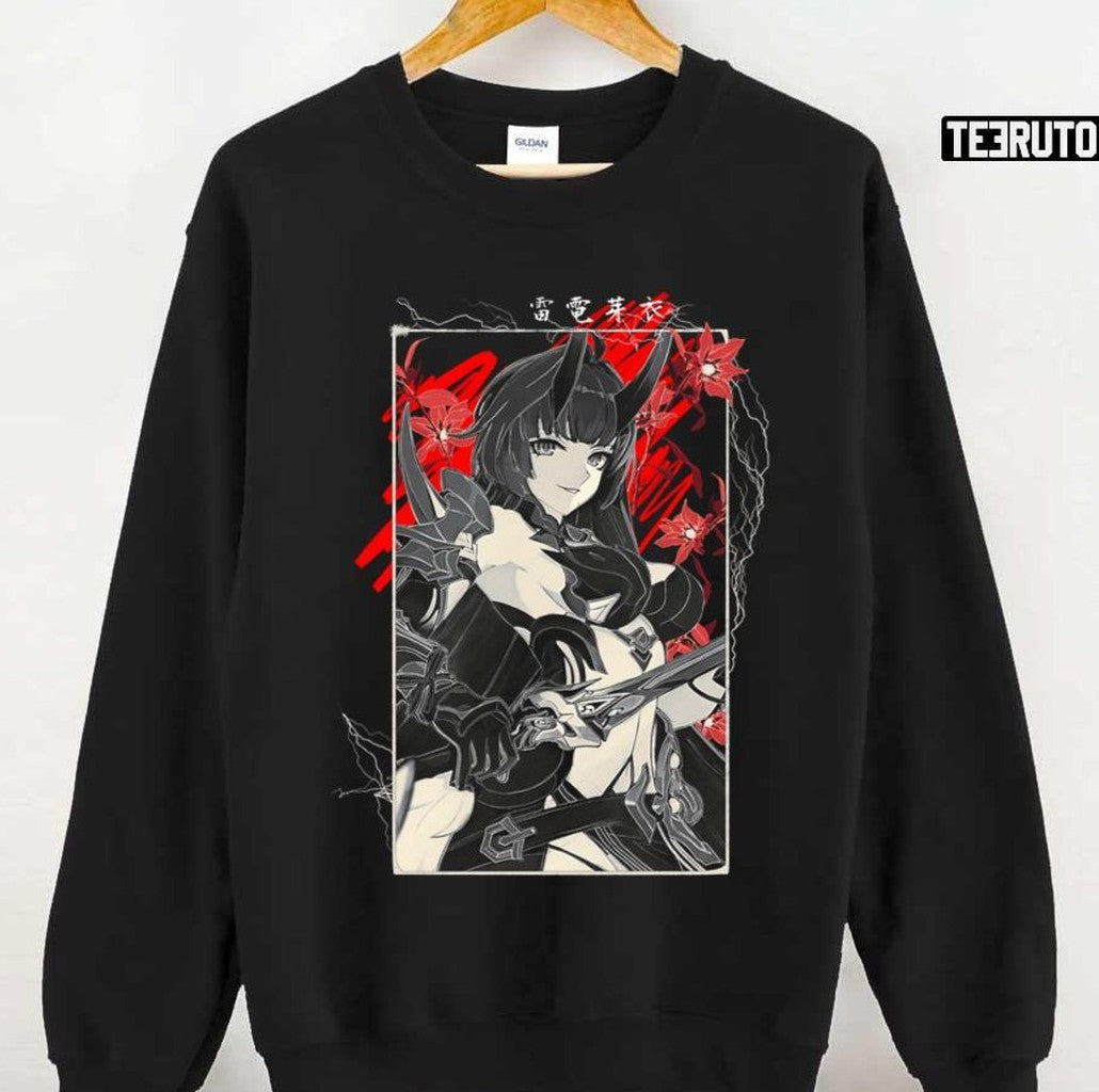 Red Petals And Thunder Herrscher Of Thunder Honkai Impact Unisex T-Shirt