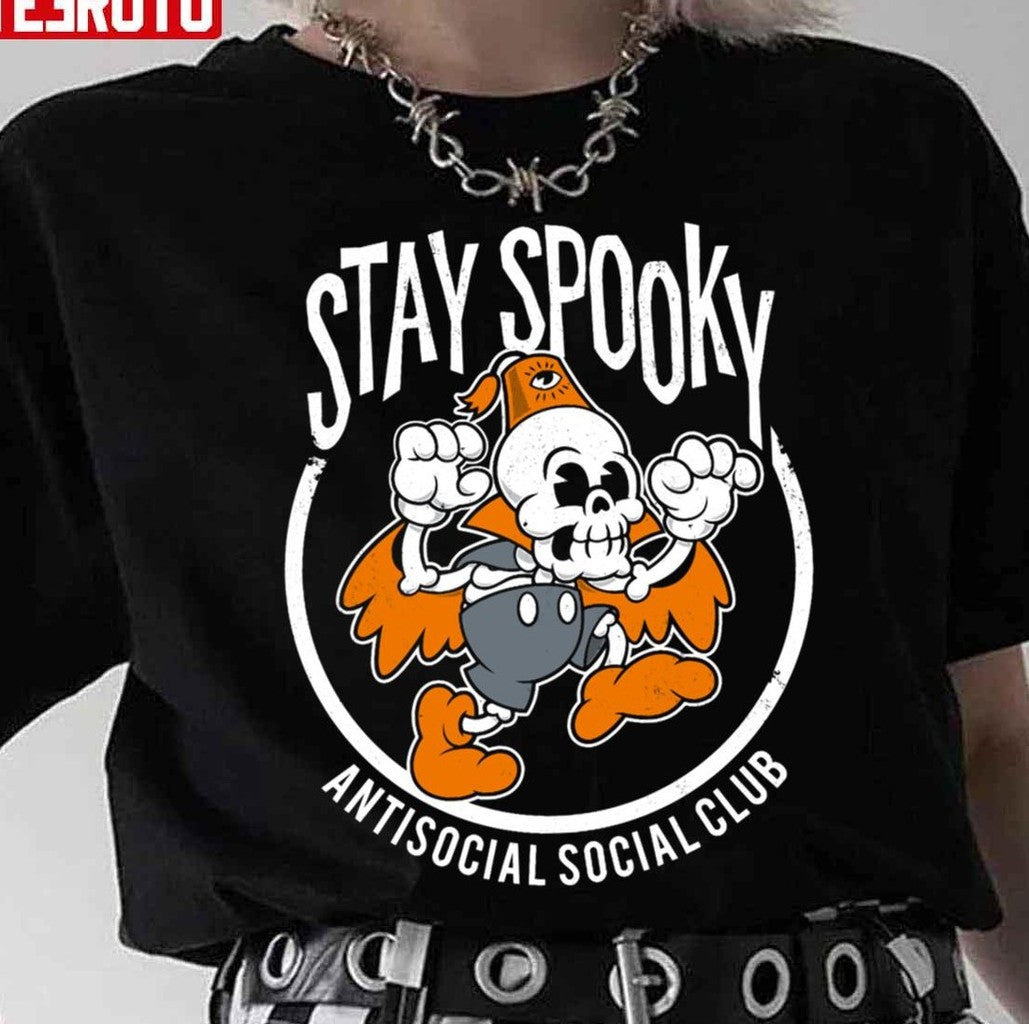 Stay Spooky Antisocial Social Club Halloween Unisex T-Shirt