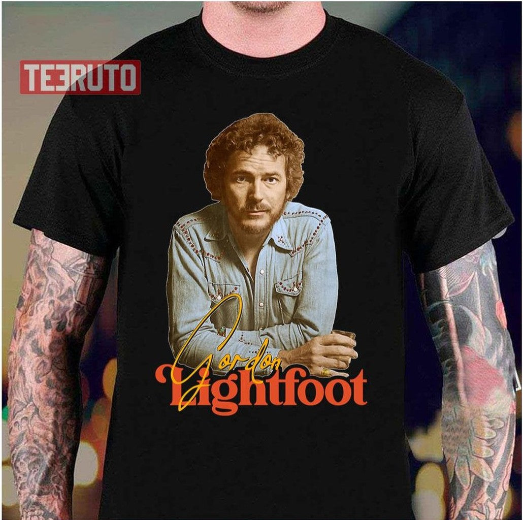 Retro Folk Rock Icon Music Gordon Lightfoot Unisex T-Shirt