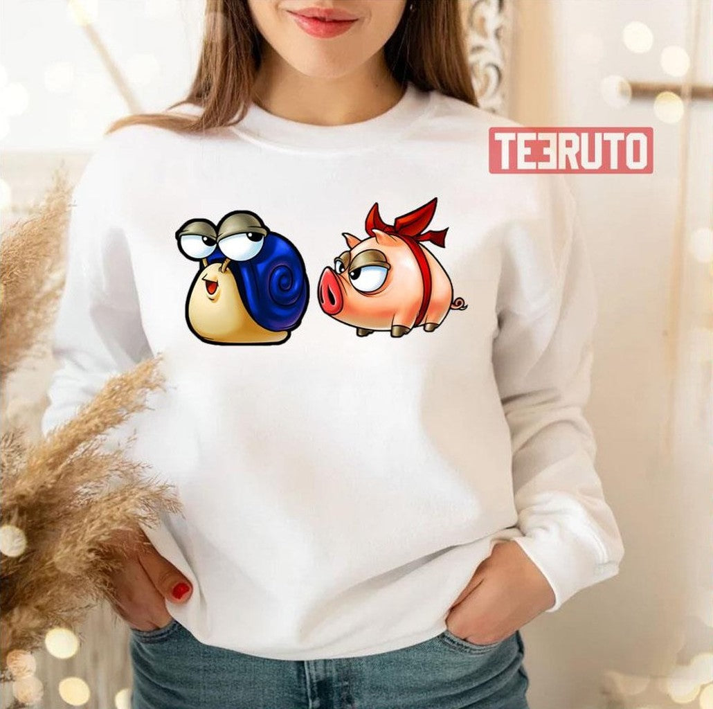 Red Ribbon Pig Blue Snail Maplestory Unisex Sweatshirt