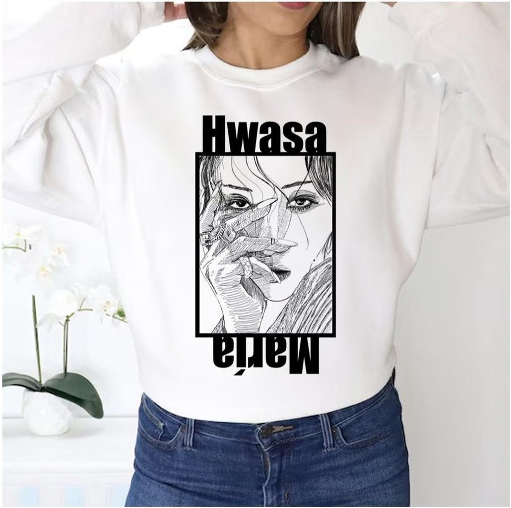 Queen María Black And White Portrait Mamamoo Unisex Sweatshirt