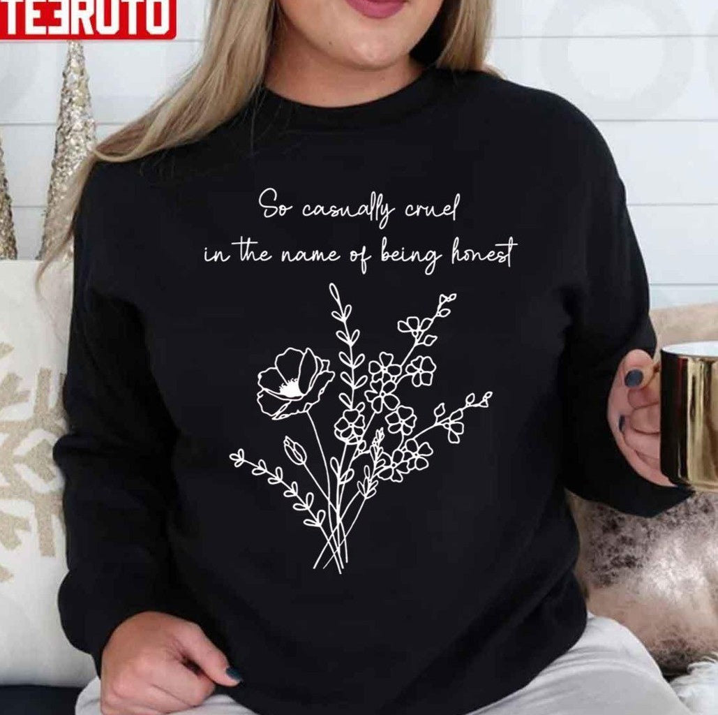 So Casually Cruel In The Name Of Being Honest Taylor Swift Red Unisex Sweatshirt