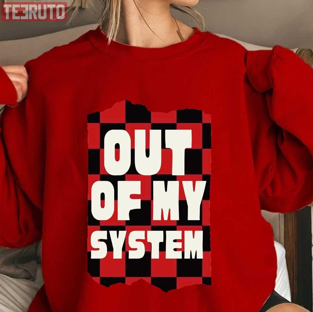 Out Of My System Louis Tomlinson Checkered Design Unisex T-Shirt