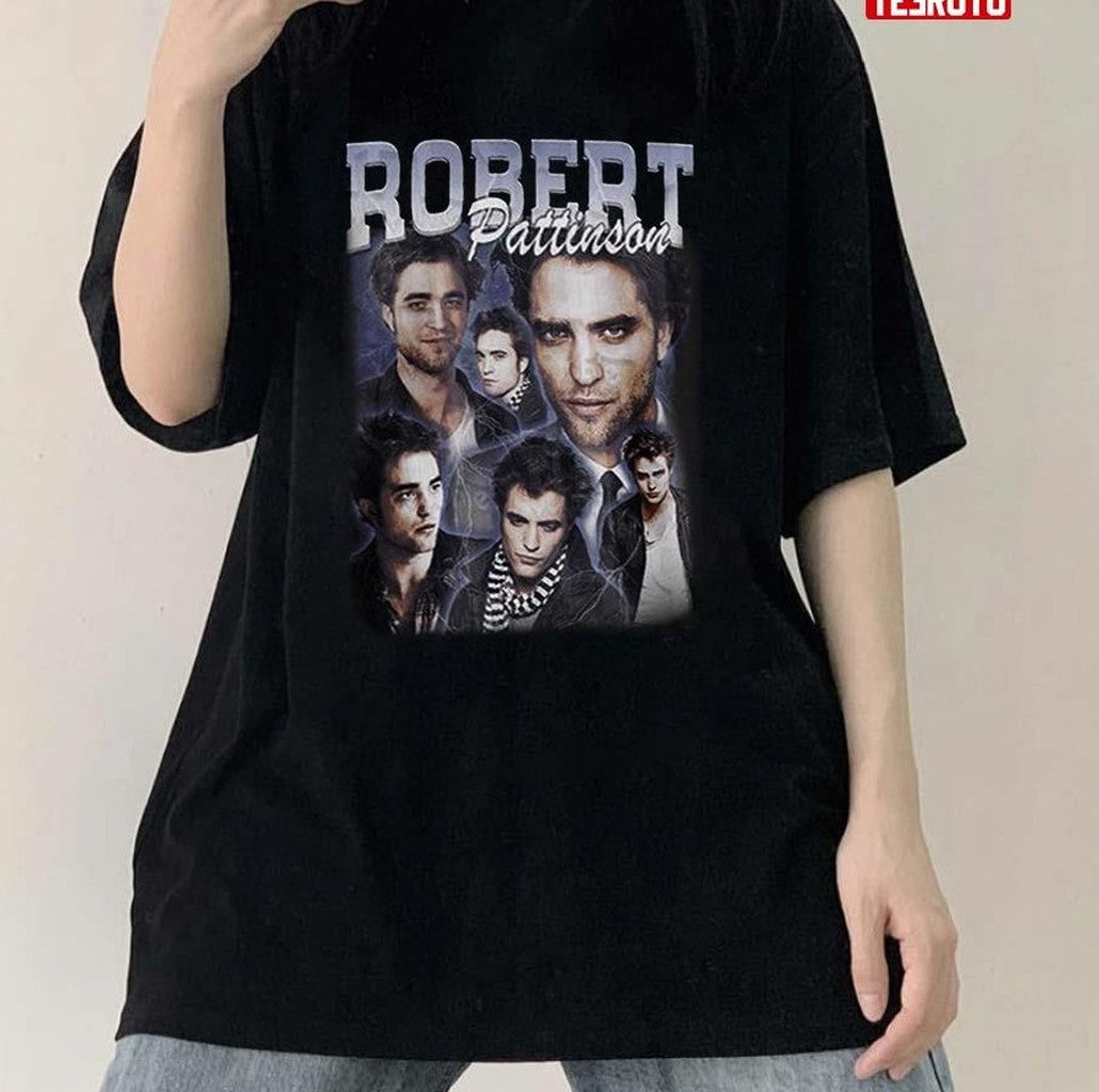 Robert Pattinson Robert Pattinson Printed Graphic Edward Cullen Fan Rap Hiphop Vintage Unisex T-Shirt
