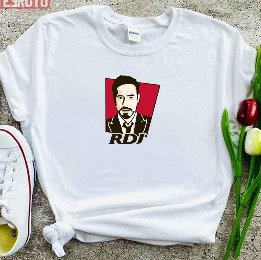 Robert Downey Jr Kfc Logo Ironman Unisex T-Shirt -