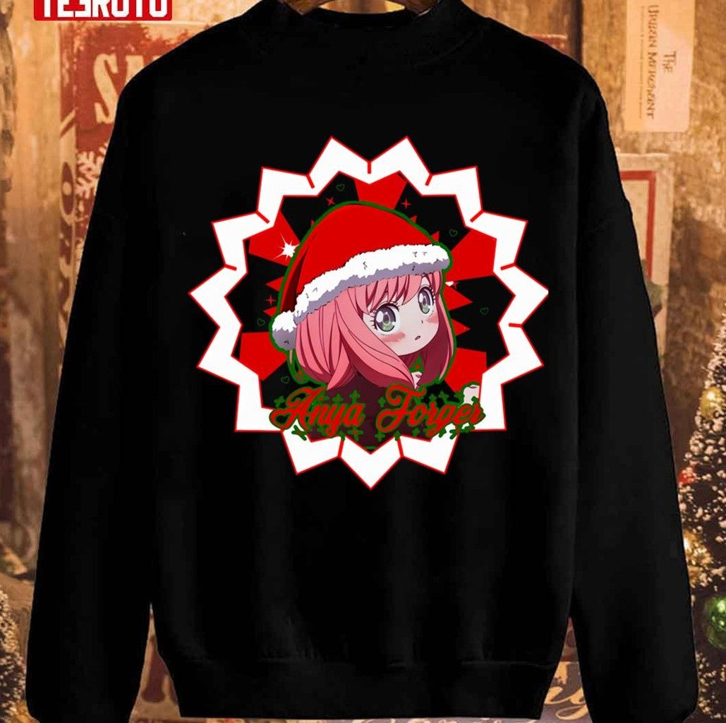 Anya's Christmas Spy X Family Red Design Unisex Sweatshirt